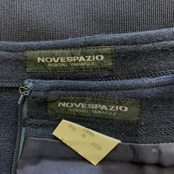 Novespazio Noboru Yamafuji Navy Knit Skirt Suit - Size Extra Small - Picture 5 of 5